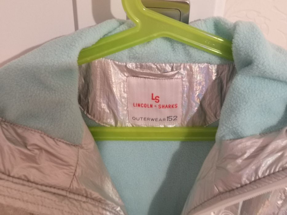Kurtka parka srebrna