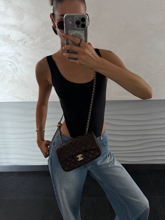 Сумка Chanel / сумочка шанель коричнева