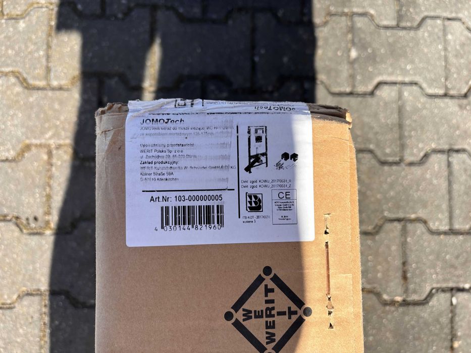 Stelaż podtynkowy do WC WERIT JOMO TECH Nowy