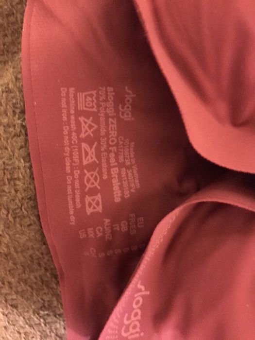 Sloggi zero feel triumph biustonosz stanik majtki S