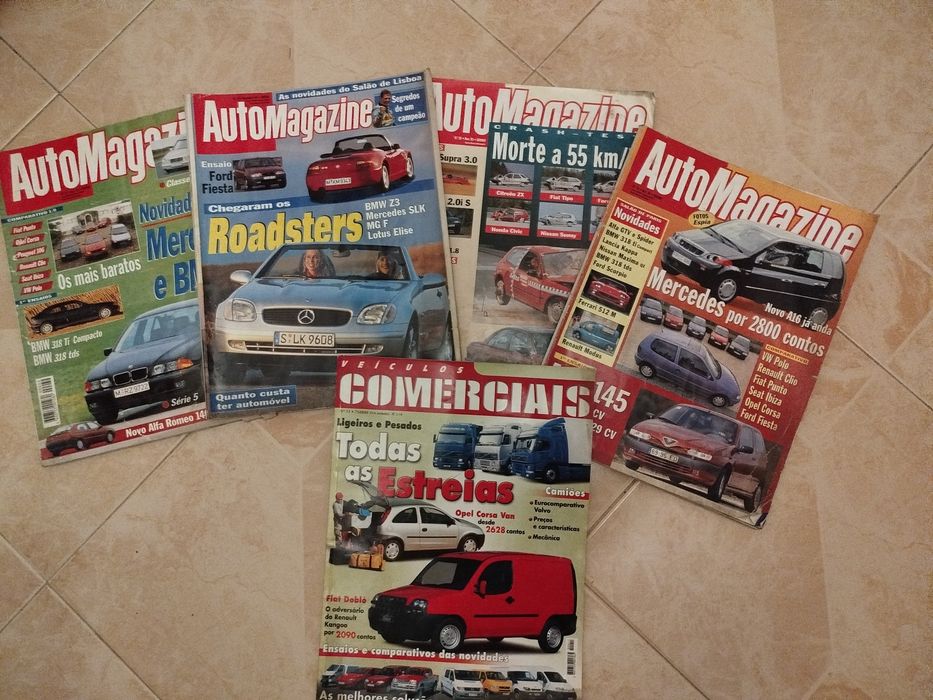 5 revistas Automagazine e Comerciais de 1994/95