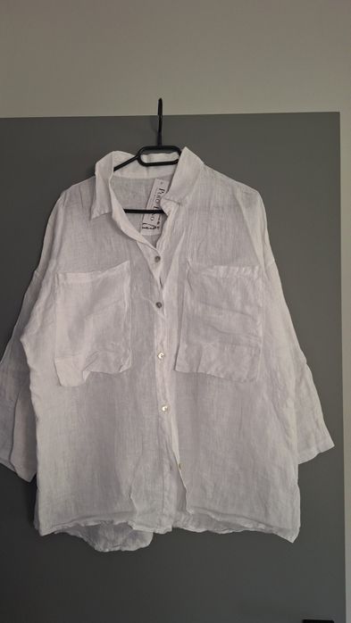Koszula lniana oversize