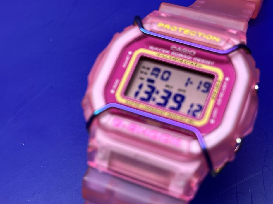 Casio G-SHOCK DW-5600 custom pink jelly