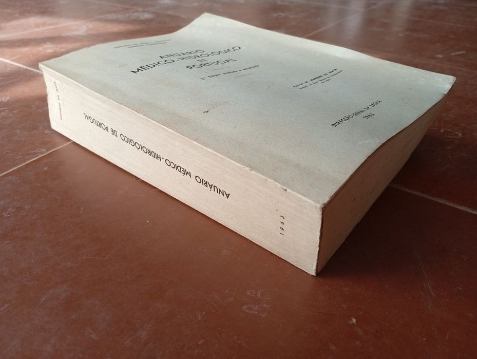 Livro "Anuário Médico-Hidrológico de Portugal"