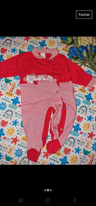 Babygrow vermelho 2 meses