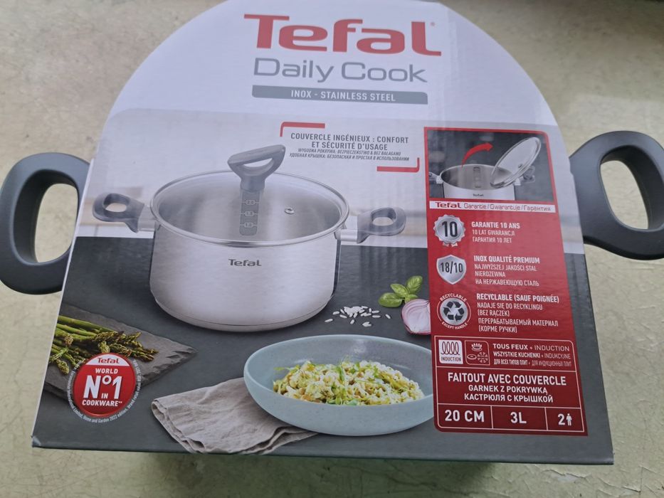 Кастрюля Tefal з кришкою 3л.