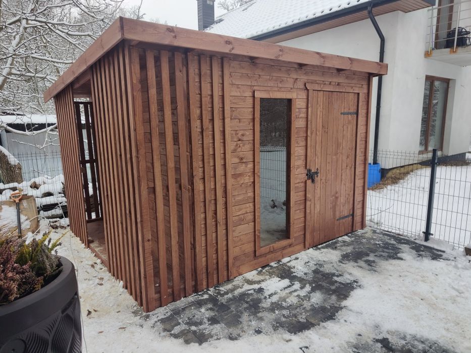 Nowoczesny Domek Narzędziowy Montaż Transport