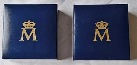 2 Moedas de Prata - Espanha, 2.000 Pesetas 1995 e 1997