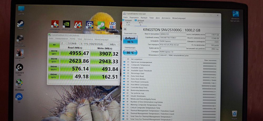 SSD M2 NVMe 2280 512GB/1TB/2TB