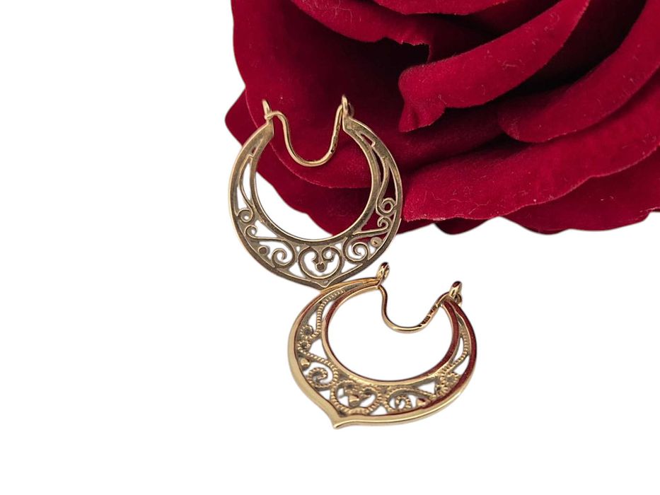 Piękne złote kolczyki 3.67G 14K