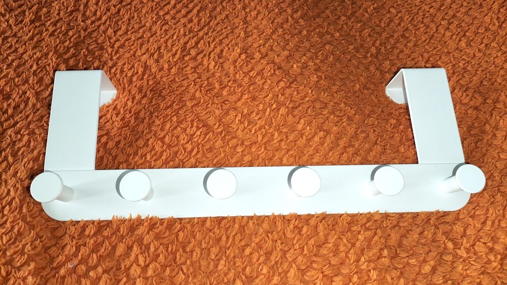 Enudden Biały wieszak na drzwi z 6 haczykami Łódź Radogoszcz