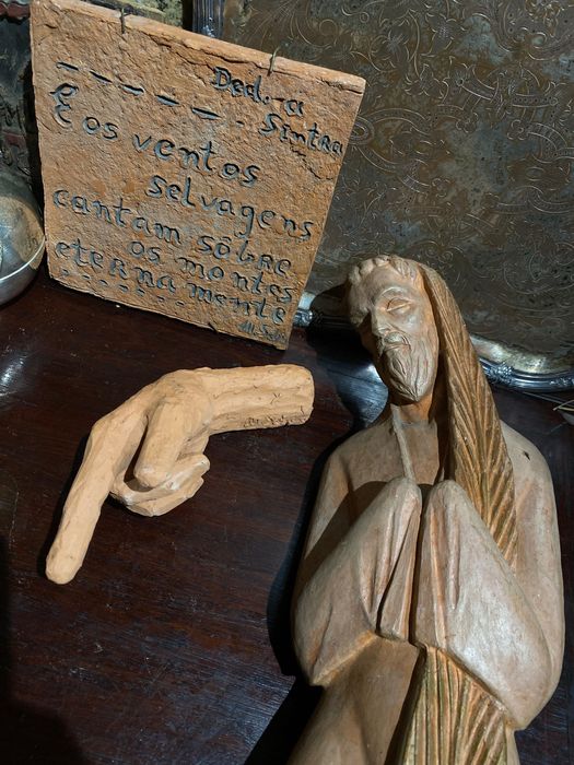 Azulejo Placa Sintra em Barro 20 cm Assinado Margarida Schimmelpfennig