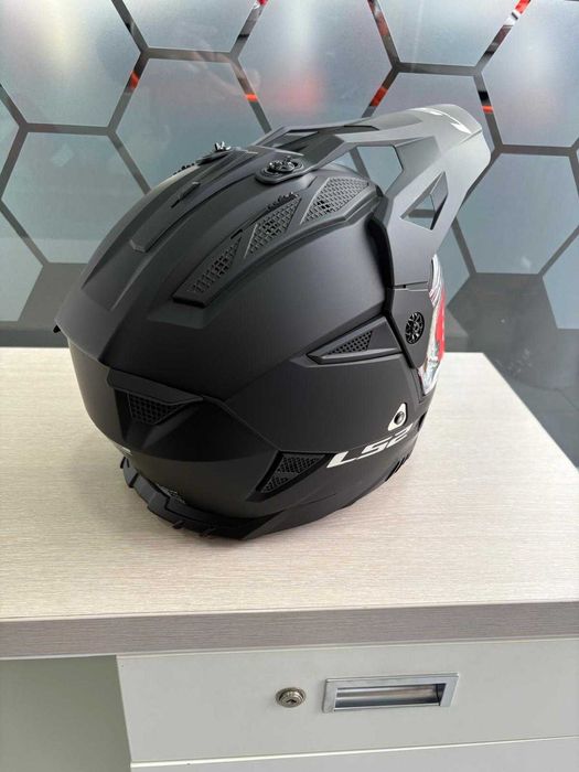 Kask LS2 MX702 Pioneer II Enduro/Quad/ATV Czarny matowy