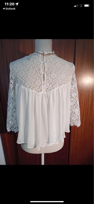 Blusa de mulher rendada