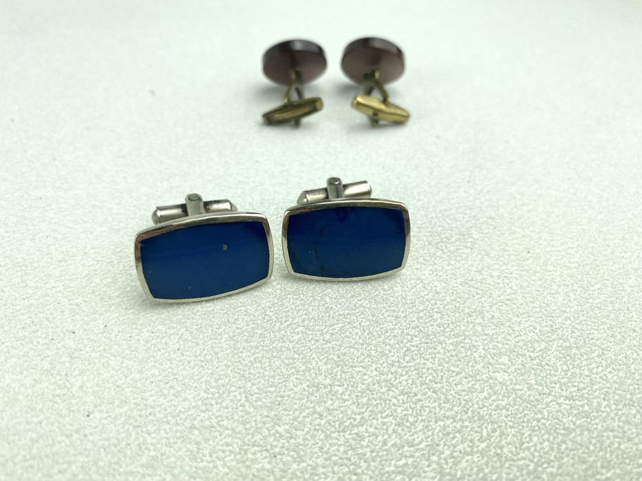 Spinki do mankietów kolorowe prl