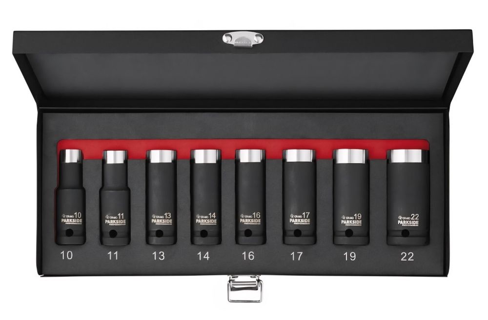 Conjunto de soquetes de impacto parkside performance
