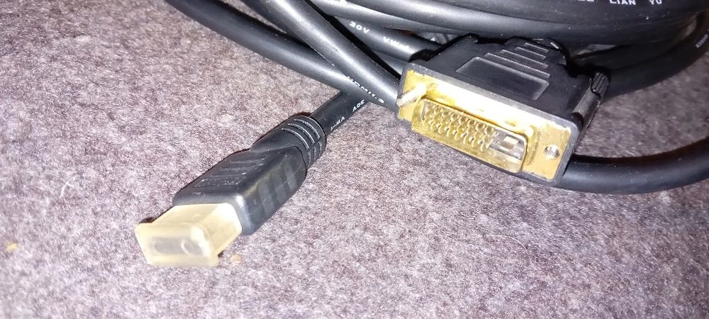 Kabel pollaczeniowy Hdmi -DVI. 10 metrów!