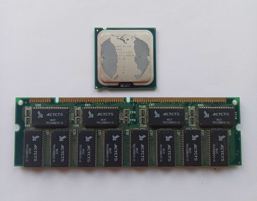 Оперативна память 1 gb DDR2 та 512 Мб Память DDR1 IBM SDRAM Процесор
