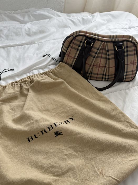 mala burberry vintage anos 2000 nova check