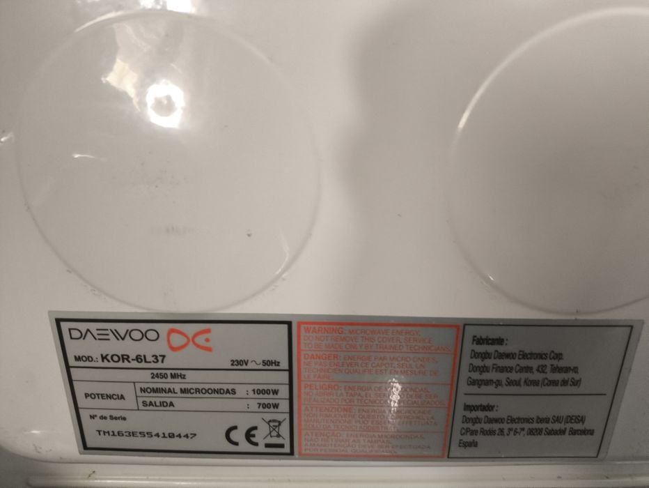 Microondas daenwood como novo 30 litros