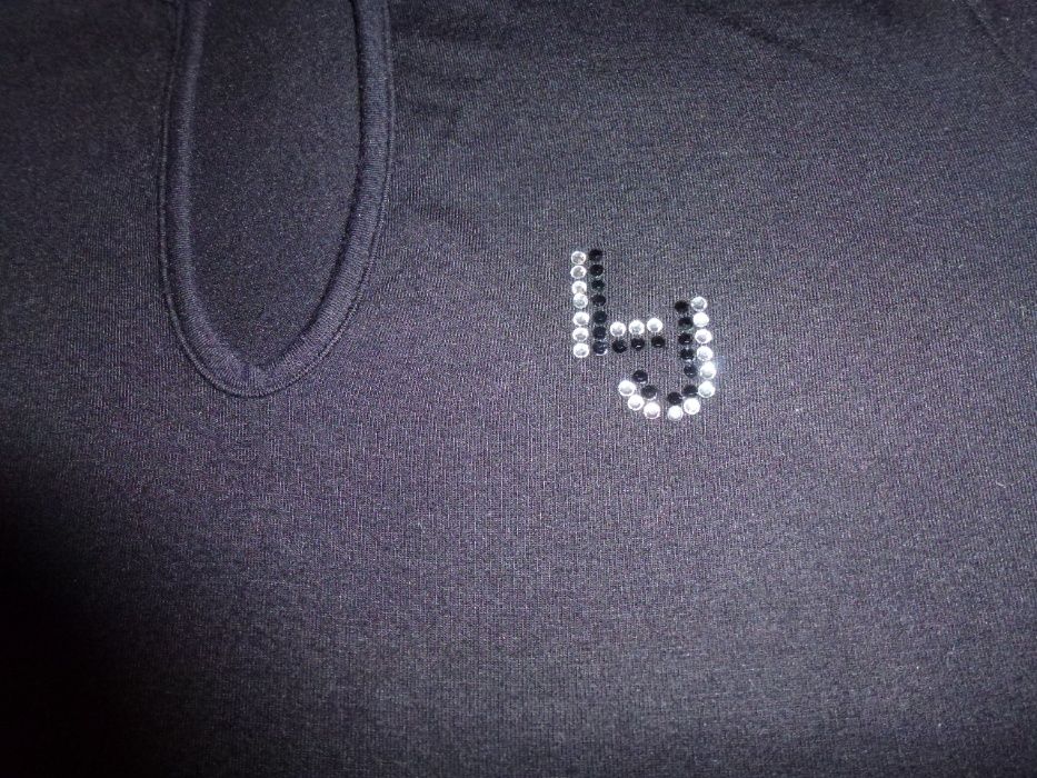 LIU JEANS podkoszulek T-Shirt M/L czarny długi rękaw
