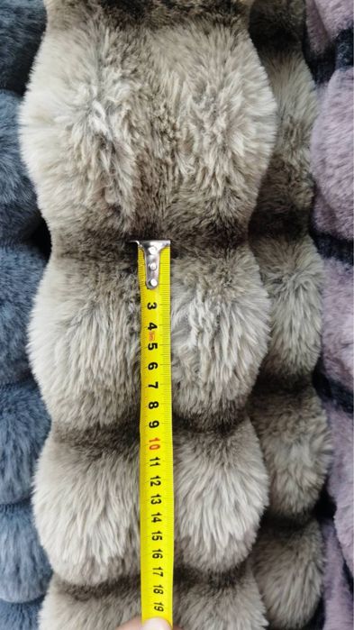 Акція 3 дні!Шикарное Покривало плед Королівська Шиншила кролик смужка