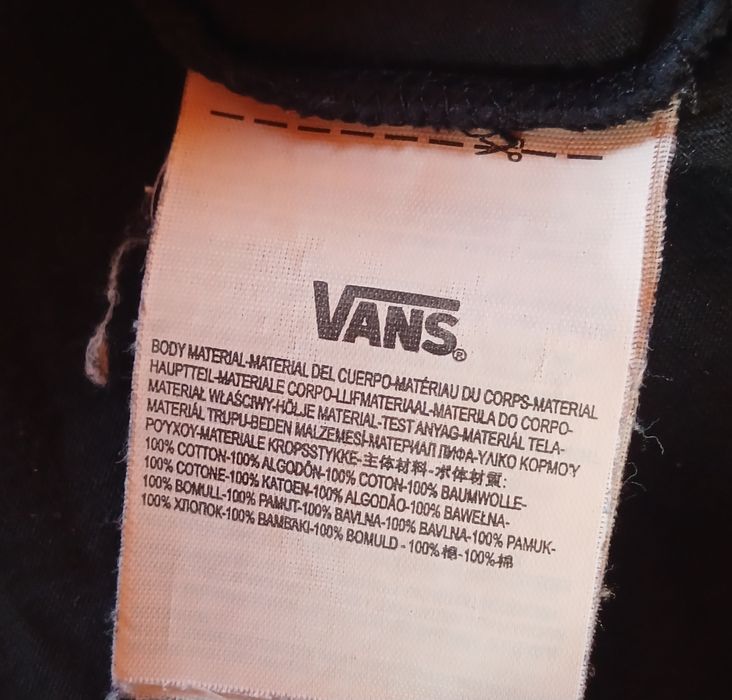 Лонгслив Vans чорного кольору