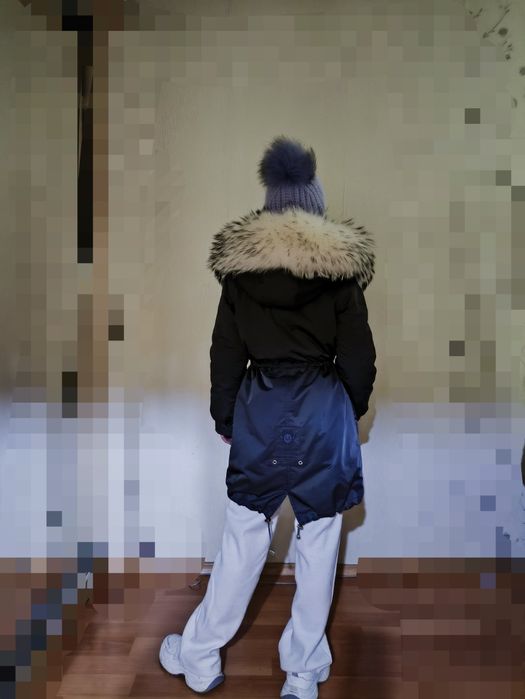 Парка с натуральным мехом