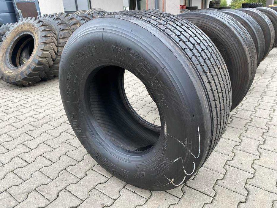 Opona używana naczepowa 435/50R19.5 BRIDGESTONE R166 II 100% Bieżnika