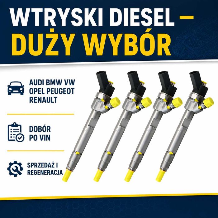 PEWNE Wtryski 1.4 1.5 1.6 2.0 2.2 1.7 1.8 1.9 3.0 jtd cdi cdti hdi tdi