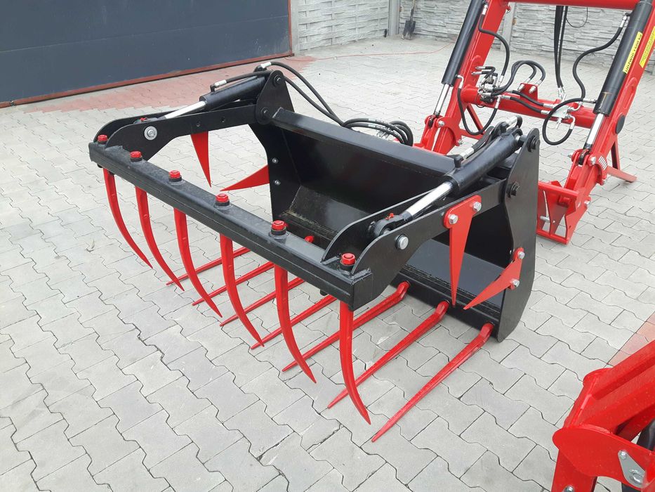 Krokodyl obornika 1,0m-2,4m osprzęt ładowacza czołowego od ręki transport gratis