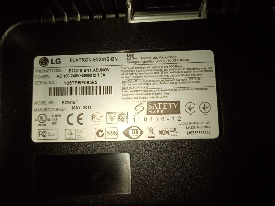 Monitor do komputera 22 cale