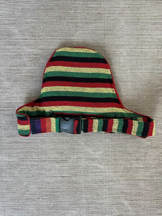 Bolsa Cintura Prática | Cores Rastafari | Múltiplos Bolsos