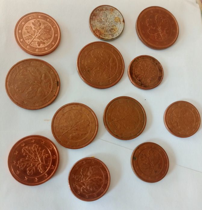 Moedas Rolf lederborgen cêntimos de coleção