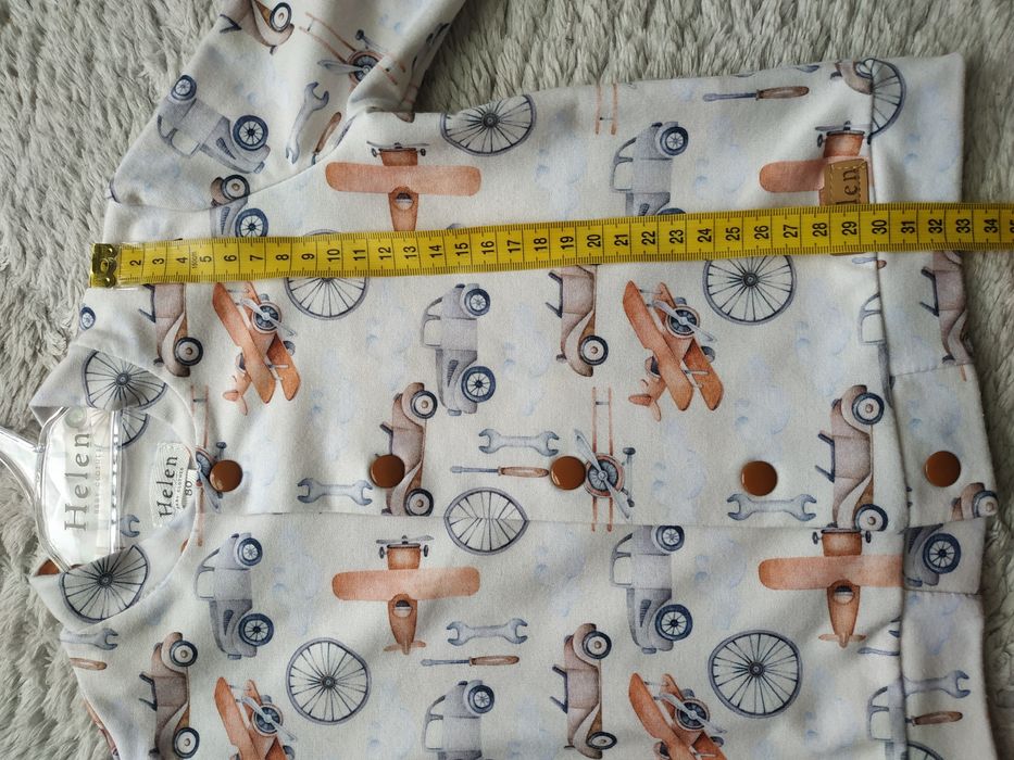 Cudna bomberka/narzutka/blezerek/bluza/chłopiec/samoloty/Helen/r.80
