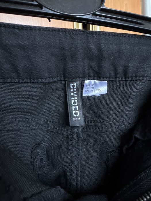 Czarne dlugie spodnie H&M