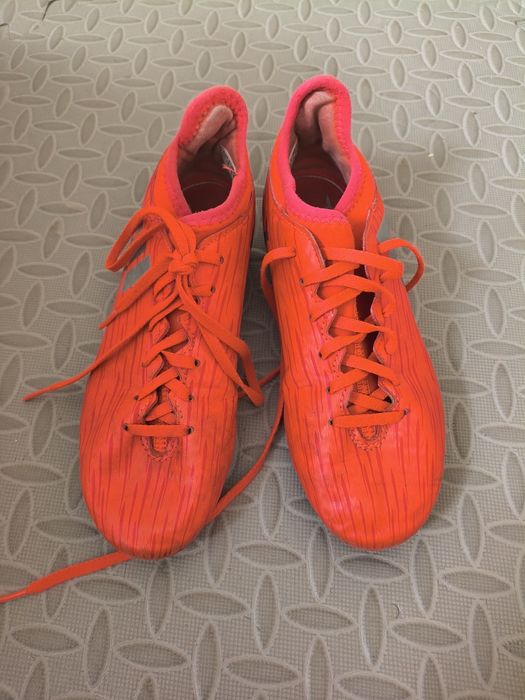 Korki Adidas Techfit pomarańczowe r.33/200mm