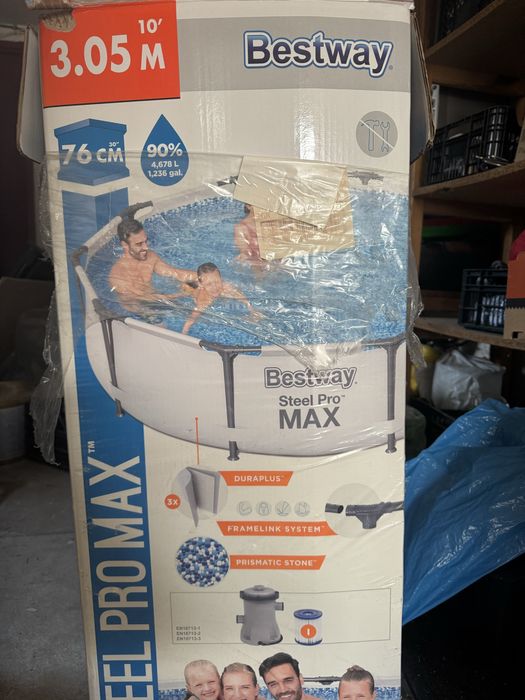 Basen stelazowy bestawy 305x76 cm