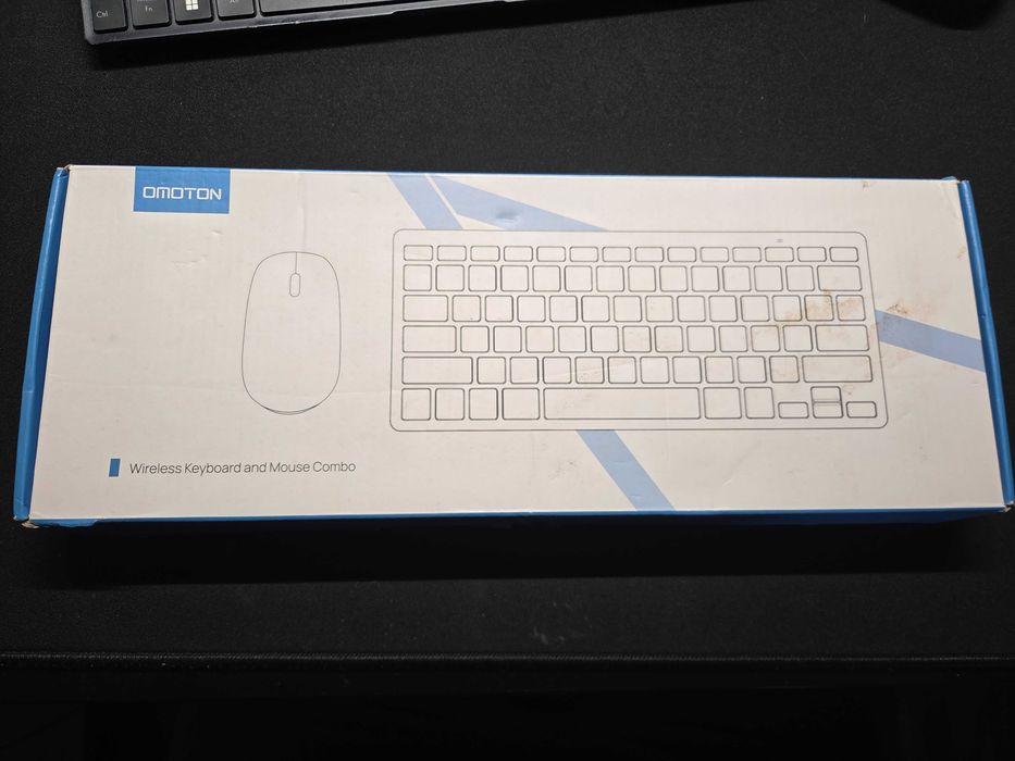 Бездротовий комплект OMOTON Bluetooth (клавіатура KB066 + миша M503) QWERTY Сріблястий | Стан 4.5/5