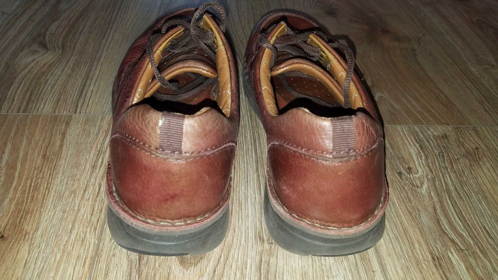 Buty CLARKS Unstructured 42/43 27.5cm Skórzane* półbuty brązowe skóra