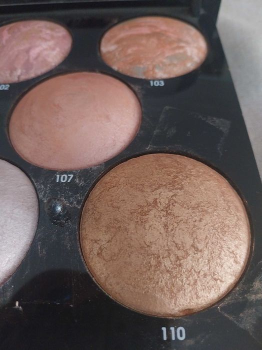 GOLDEN ROSE MEGA paleta paleta 8 X  puder TERRACOTA STARDUST 101-110  UNIKAT.