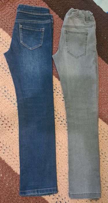 Джинсы две пары на рост 134