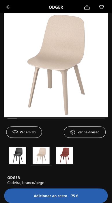 Cadeira jantar Ikea