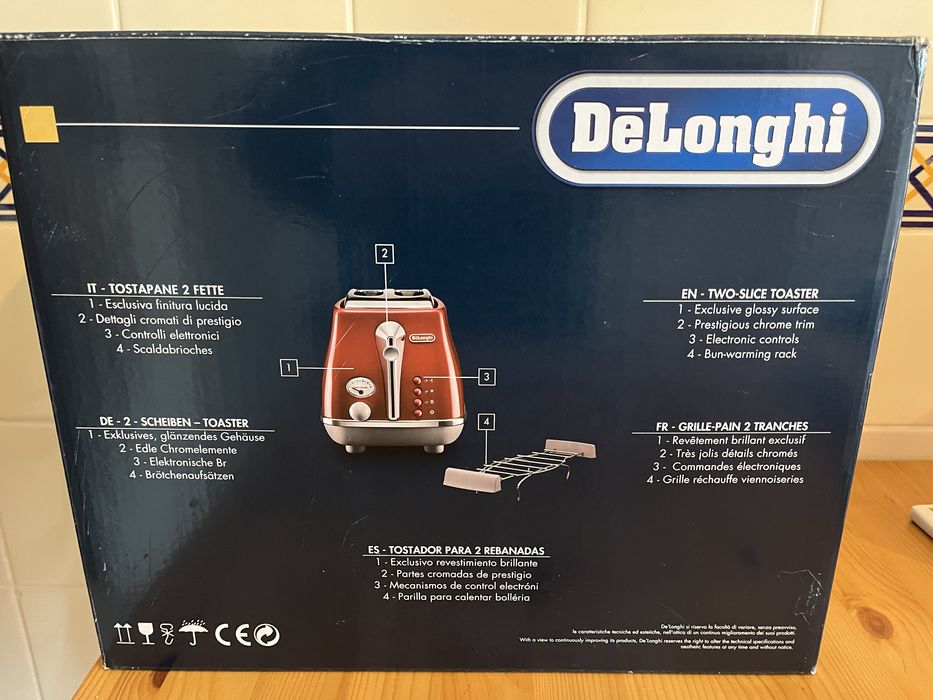 Torradeira DeLonghi Icona Capitals Tokyo Red