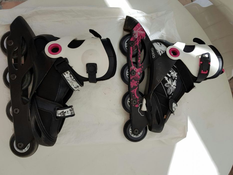 Patins em linha de senhora