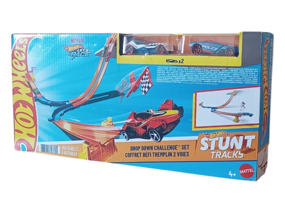Hot wheels stunt tracks drop down автомобільний трек