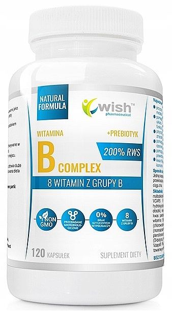 witamina b complex b1 b2 b3 b5 b6 b7 b9 b12 120szt