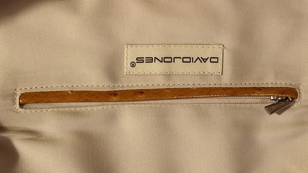 Torba lakierowany struś David Jones