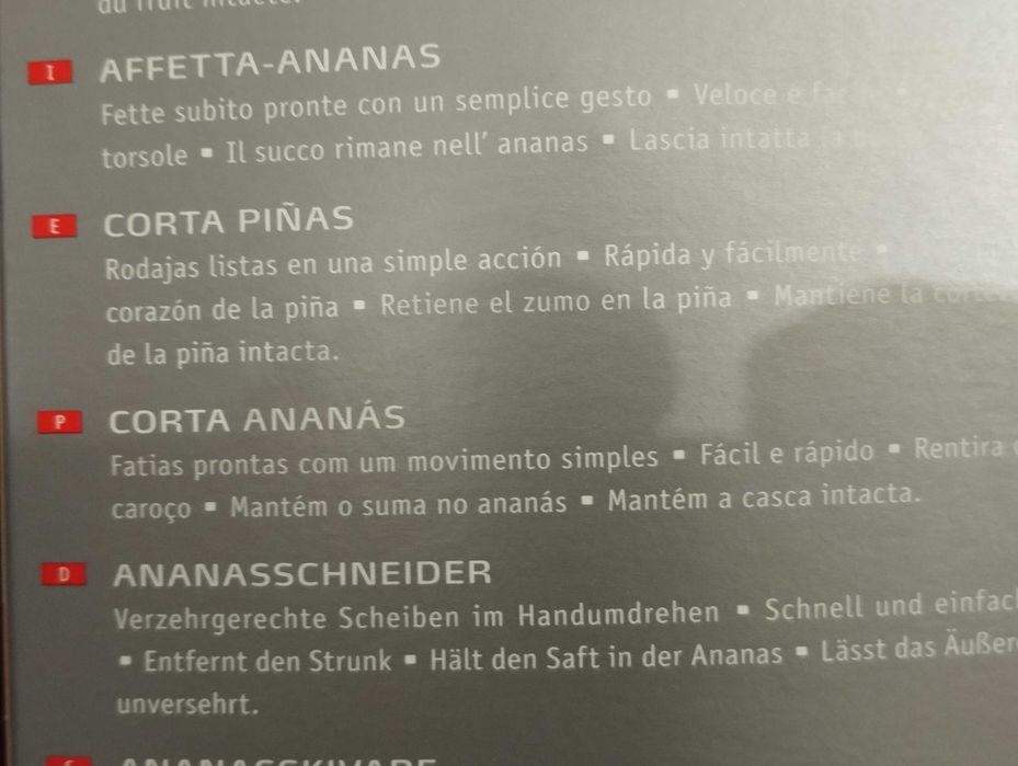 Cortador de Ananás  *** NOVO ***