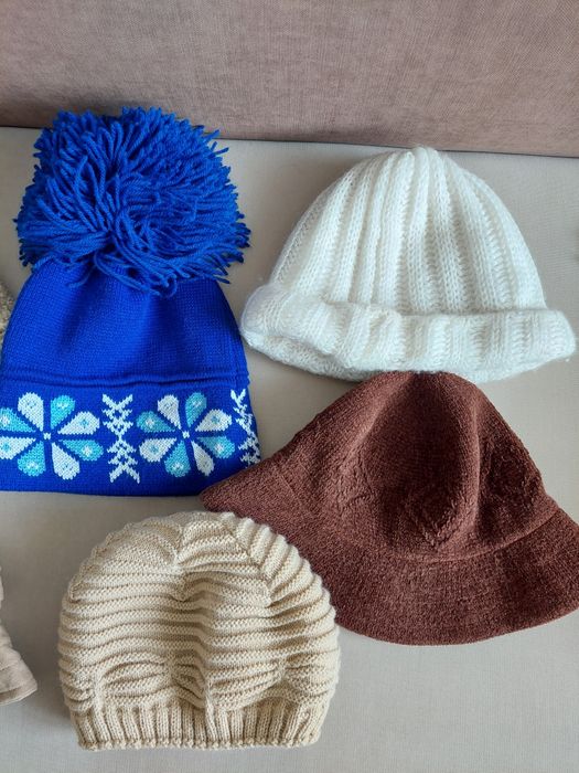 Czapka, kapelusz, zestaw 8 sztuk